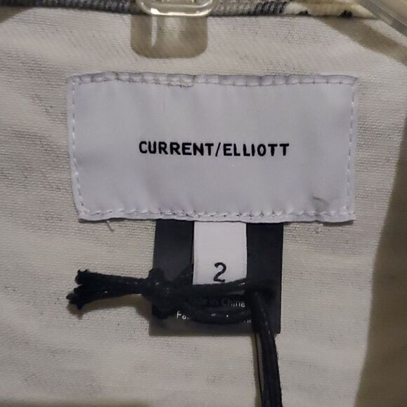 CURRENT ELLIOTT The Baby Trucker Leopard Print Women's Denim Jacket - Si… - Picture 8 of 11